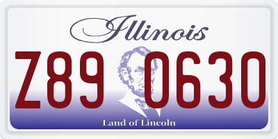 IL license plate Z890630