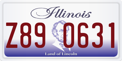 IL license plate Z890631