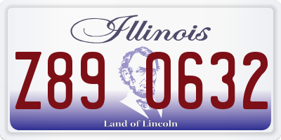 IL license plate Z890632