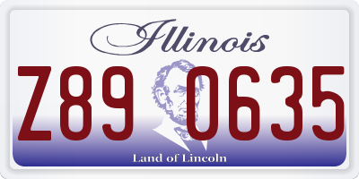 IL license plate Z890635