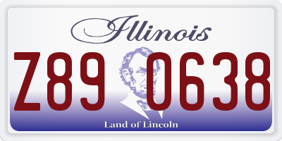 IL license plate Z890638