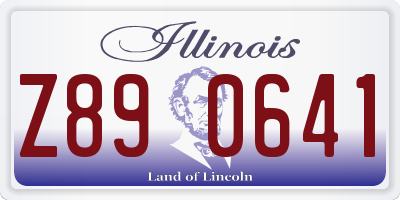 IL license plate Z890641