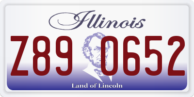 IL license plate Z890652