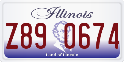 IL license plate Z890674