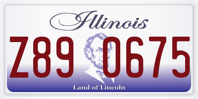 IL license plate Z890675