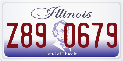 IL license plate Z890679