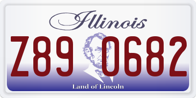 IL license plate Z890682