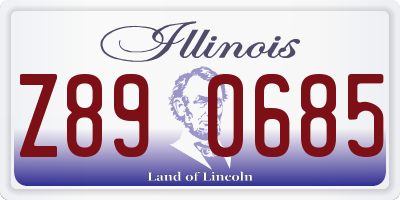 IL license plate Z890685