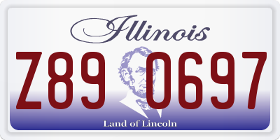 IL license plate Z890697