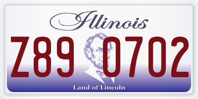IL license plate Z890702