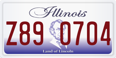 IL license plate Z890704