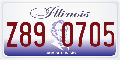 IL license plate Z890705