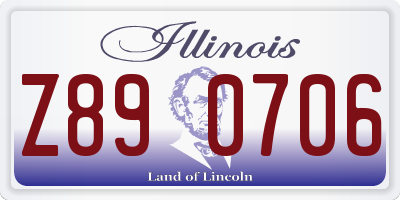 IL license plate Z890706