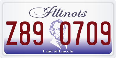 IL license plate Z890709