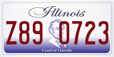 IL license plate Z890723