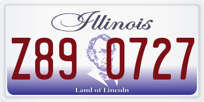 IL license plate Z890727