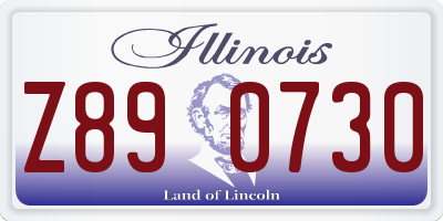 IL license plate Z890730