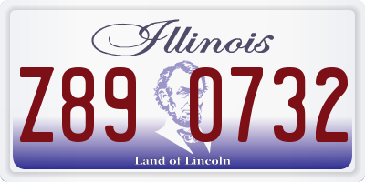 IL license plate Z890732