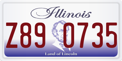 IL license plate Z890735