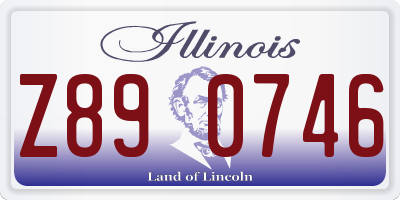 IL license plate Z890746