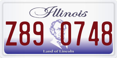 IL license plate Z890748