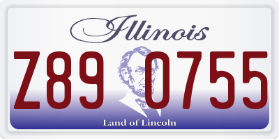 IL license plate Z890755