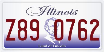 IL license plate Z890762