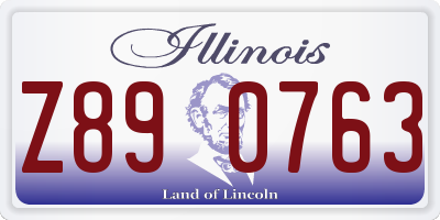 IL license plate Z890763