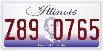 IL license plate Z890765