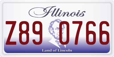 IL license plate Z890766