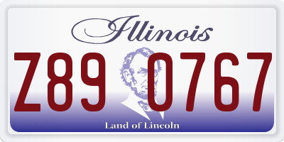 IL license plate Z890767