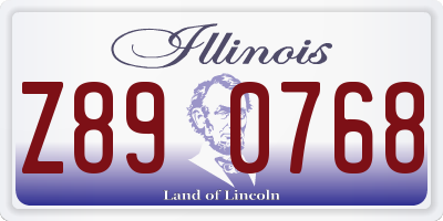 IL license plate Z890768