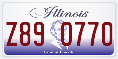 IL license plate Z890770