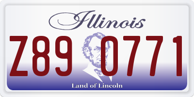 IL license plate Z890771