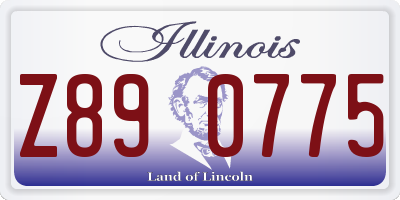 IL license plate Z890775