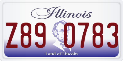 IL license plate Z890783