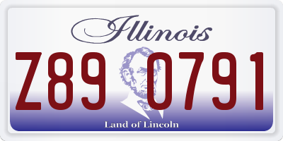 IL license plate Z890791