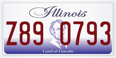 IL license plate Z890793
