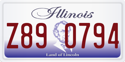 IL license plate Z890794