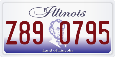 IL license plate Z890795