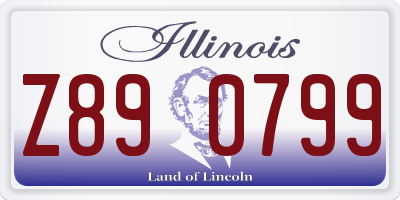 IL license plate Z890799