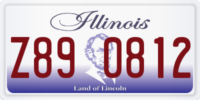 IL license plate Z890812