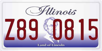 IL license plate Z890815