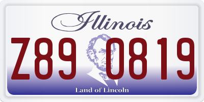 IL license plate Z890819
