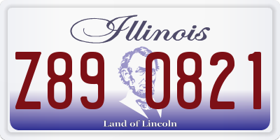 IL license plate Z890821
