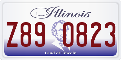 IL license plate Z890823