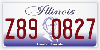 IL license plate Z890827