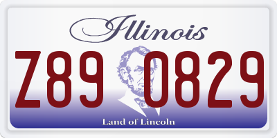 IL license plate Z890829