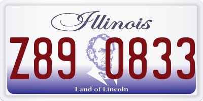 IL license plate Z890833