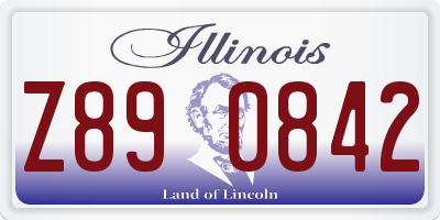 IL license plate Z890842